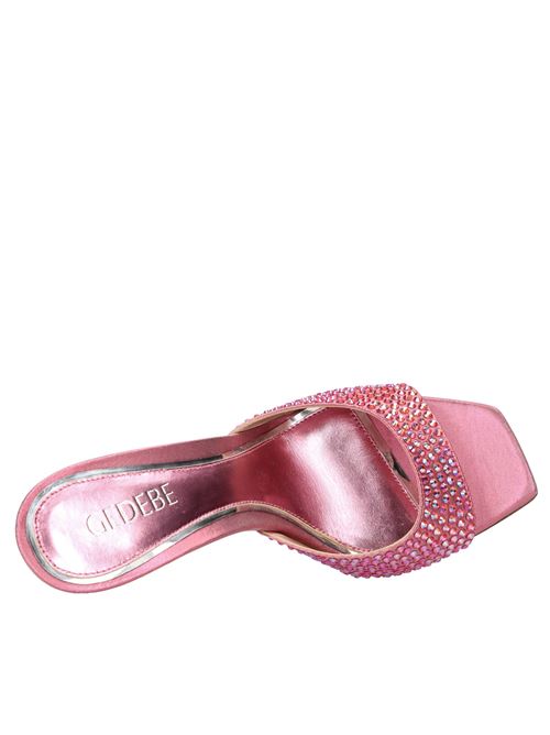 Mules Dita 95 in raso e strass GEDEBE | DITA 95 LAME CRYSTALROSA